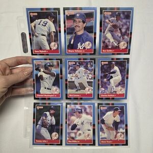 Vintage 1987 Yankees Baseball Cards